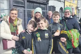  ?? (Pic: John Ahern) ?? Members of Fermoy GAA who were part of the St. Patrick’s Day parade in Fermoy.