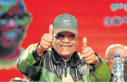  ??  ?? GLOVES OFF: President Zuma’s supporters are expected to be in the majority at the conference