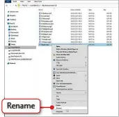  ??  ?? Select MP3 files and choose ‘Rename’ to add numbers for an ordered playlist