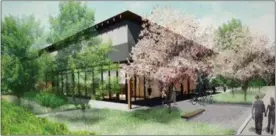  ?? VIA MID-HUDSON NEWS NETWORK ?? This rendering shows the sake brewery that’s to be built in Hyde Park, N.Y.