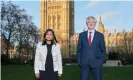  ??  ?? ‘All this evidence makes it very plain that vitamin D has a material effect’: Tory MP David Davis with Labour MP Rupa Huq. Photograph: Suki Dhanda/The Observer