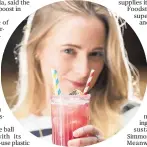  ?? Photo / File ?? More people are choosing to do their sipping through paper straws.