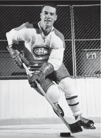  ?? BRUCE BENNETT/GETTY IMAGES FILE PHOTO ?? Bert Olmstead played in the Stanley Cup final 11 times in his 14-year NHL career, and won five times.