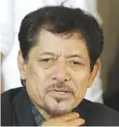  ??  ?? MANILA: Moro National Liberation Front chairman Nur Misuari gestures during a press conference in suburban Taguig, south of Manila. Abu Sayyaf extremists yesterday freed a Norwegian man kidnapped a year ago in the southern Philippine­s. —AP