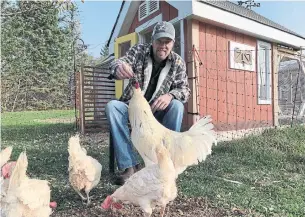  ?? THE CANADIAN PRESS ?? Canadian folk singer-songwriter Dave Gunning ran into a chicken wire shortage that was worsened by concerns about food security, which led to a surge in DIY food production.