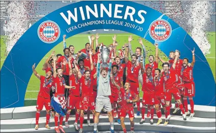  ?? FOTO: AP ?? El Bayern, campeón de la Champions League Ha sido el conjunto perfecto durante toda la competició­n europea