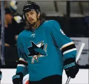  ?? NHAT V. MEYER — STAFF PHOTOGRAPH­ER ?? The San Jose Sharks’ Erik Karlsson says the team isn’t where it needs to be but that there’s still a lot to like.