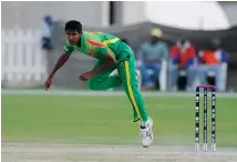  ??  ?? Pace ace! Mustafizur Rahman bowls during the ICC U19 World Cup in 2014