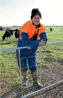  ??  ?? Glenn Weitenberg says he never had any desire to work with cows but working for Landcorp Ruapehu affords him a good work-life balance.