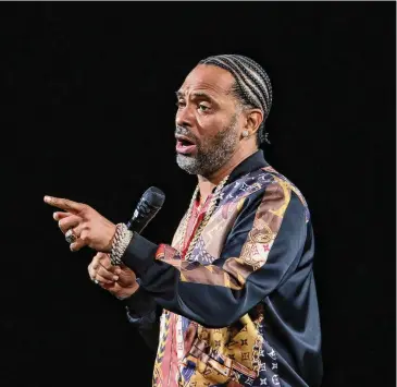  ?? ?? Mike Epps Performs at The In Real Life Comedy Tour at State Farm Arena on May 7, 2021, in Atlanta. The Palace Theatre in Stamford is featuring an evening with comedic actor Epps on Jan. 19 at 8 p.m.