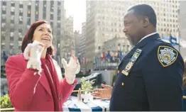  ?? CBS ?? Carrie Preston in the title role and Wendell Pierce as Captain C.W. Wagner star in “Elsbeth.”