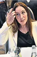  ?? PEDRO CASTILLO/ARCHIVO ?? MARÍA EUGENIA VIDAL. Fue de Caba a Buenos Aires y viceversa.