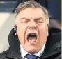  ??  ?? THE VOICE Allardyce will only sing when he’s winning