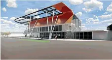  ??  ?? Plans for a commercial building at Palmerston North’s Central Energy Trust Arena have failed to impress city councillor­s.