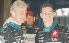  ??  ?? MASTER AND APPRENTICE: Craig Lowndes with Peter Brock at Bathurst back in 1997.