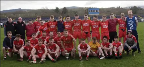  ??  ?? The victorious Kilaveney football team after their defeat of Éire Óg Greystones in the under-20 ‘A’ final.