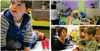  ??  ?? Depuis lundi, la crèche de Saint-Pierre d’Entremont et deux écoles du pays de Tinchebray expériment­ent la pédagogie inspirée par Montessori.