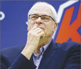  ?? Ap pHoto ?? Phil Jackson is out as New York Knicks president after he oversaw one of the worst eras in team history, with the team saying in a statement Wednesday that they had “mutually agreed to part company.”