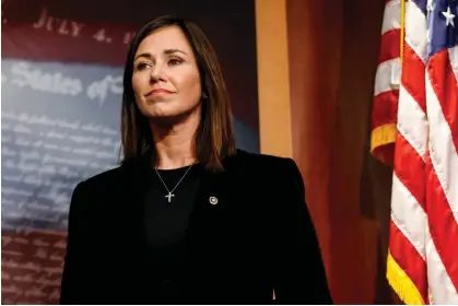  ?? ?? Katie Britt at the capitol in Washington DC on 27 September 2023. Photograph: Anna Moneymaker/Getty Images