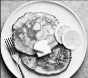  ?? ?? Buttery pancakes with lemon and sugar are a simple yet tasty Irishinpir­ed treat.