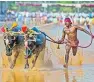  ??  ?? Srinivasa Gowda at a ‘Kambala’