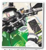  ??  ?? New App-enabled dash means riders can link up to the Versys’ brainbox