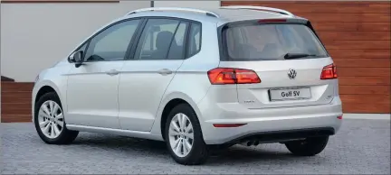  ??  ?? PEOPLE-MOVER: The Golf SV could be just the comfy family vehicle you have been seeking.