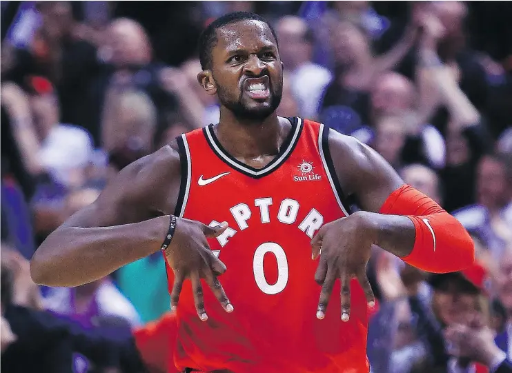  ?? — GETTY IMAGES FILES ?? C.J. Miles has logged substantia­l minutes with the Toronto Raptors’ second unit this season, but his time on the court could soon shrink.
