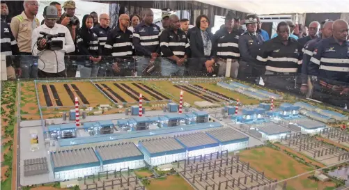  ?? ?? BRIGHT FUTURE: A display of how the Mmamabula Power Station will look