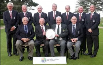  ??  ?? The England team, winners of the Junior Home Internatio­nal tournament in Rosslare on Thursday. Back (from left): Douglas Cameron, Alan Mew, Mark Stone, Ian Crowther, Stephen East, Bryan Hughes, Ian Attoe. Front (from left): John Furlong (Rosslare...