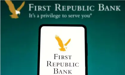  ?? ?? First Republic, known for its affluent customer base, has been hit hard following the collapse of SVB. Photograph: Rafael Henrique/Sopa Images/Rex/Shuttersto­ck