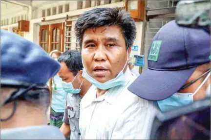  ?? AFP ?? Voice of Myanmar editor-in-chief Nay Myo Lin who faces terrorism charges.