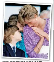 ??  ?? Close: William and Diana in 1991