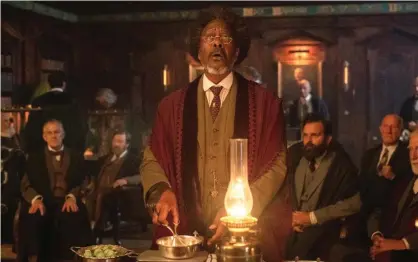  ??  ?? Clarke Peters as The Master in His Dark Materials. Photograph: Alex Bailey/BBC/Bad Wolf/HBO