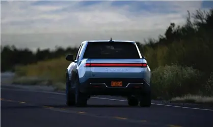  ?? Photograph: Patrick T Fallon/ AFP/Getty ?? Amazon, which owns 22% of Rivian’s shares, has pledged to buy 100,000 electric delivery vehicles by 2025.