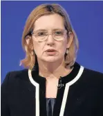  ??  ?? Home secretary Amber Rudd
