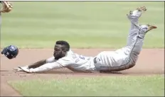  ?? AP file photo ?? The Rays’ Randy Arozarena steals second base during a game against the Orioles in August.