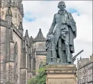  ?? CREATIVE COMMONS/STEFAN SCHAEFER, LICH ?? The Adam Smith statue in Edinburgh, Scotland.