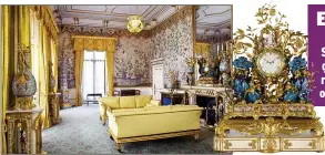  ?? ?? Lavish...the refurbishe­d Yellow Drawing Room which features the Kylin Clock