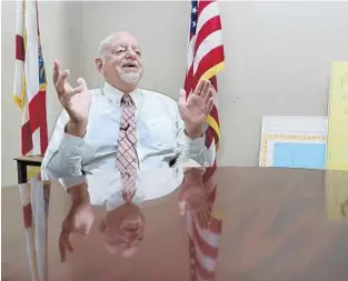  ?? MIKE STOCKER/FORT LAUDERDALE SUN SENTINEL ?? The new Broward Elections Supervisor Pete Antonacci talks about his new job and the office’s past problems.