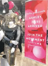  ?? TARA BOZICK/STAFF ?? Ashley Stewart, a plus-size fashion retailer, opened its store at 2561 McMenamin St. in Hampton’s Peninsula Town Center. It’s the second location to open since 2014.