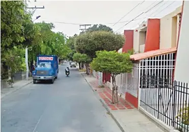  ?? ARCHIVO ?? En la carrera 18 con calle 25A-14 del barrio Santa Elena de Santa Marta fue asesinado el juez Cotes Laurens.