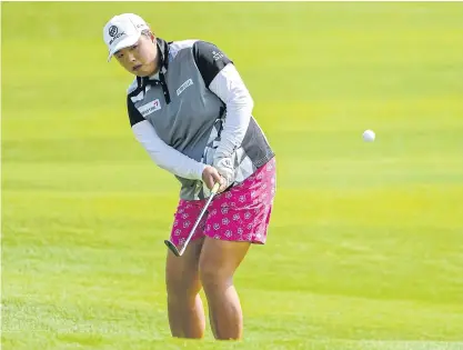  ??  ?? China’s Feng Shanshan in action during the Blue Bay LPGA.