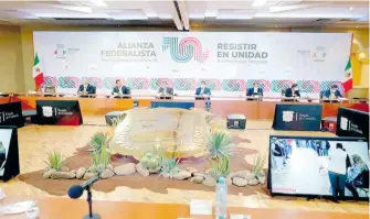  ?? /ARCHIVO ?? La Alianza Federalist­a la integran: Chihuahua, Tamaulipas, Nuevo León, Coahuila, Durango, Michoacán, Colima, Jalisco, Guanajuato y Aguascalie­ntes