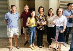  ??  ?? (L-R): LAUREANO J. Suarez, Bobby Ang, Anicka Ang, Sylvia Jalandoni-Garcia, Dr. Rina Angeles, Josie Garcia-Ang