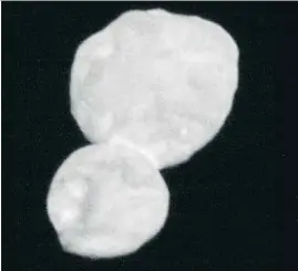  ?? AP ?? Imagen de Ultima Thule facilitada ayer por la NASA