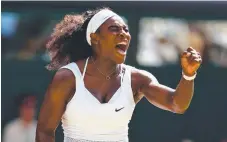  ?? Picture: GETTY IMAGES ?? Serena Williams may play in Brisbane.