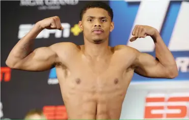  ??  ?? The opponent… Shakur Stevenson