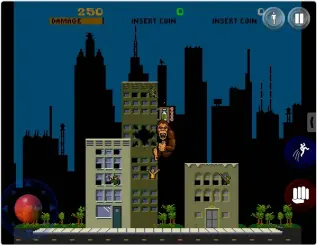  ??  ?? In Rampage, you play a monster that’s trying to knock down cities across North America!
