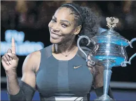  ?? FOTO: AP ?? Serena no defenderá la corona de 2017. No juega desde entonces por su maternidad